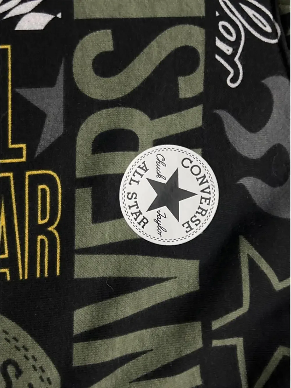 Converse Kids' XL Hoodie with All-Over Chuck Taylor and All Star Logo Print, New